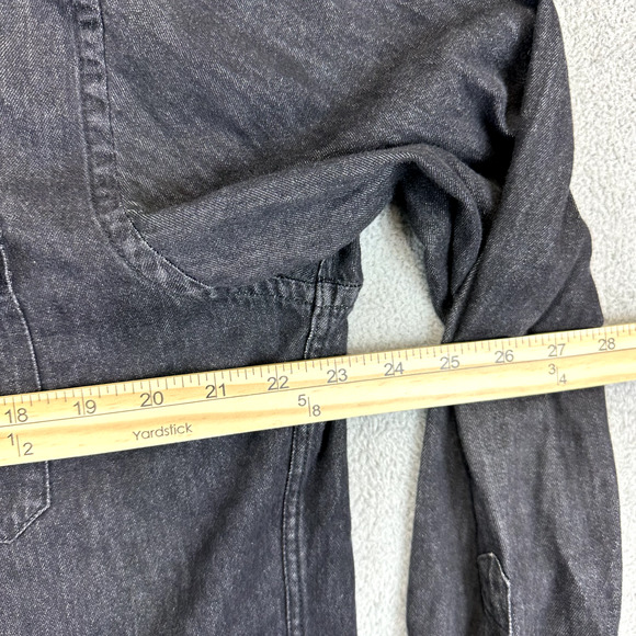 Untuckit Shirt Mens XL Black Denim Chambray Long Sleeve Button Up Western Rodeo - Picture 3 of 7